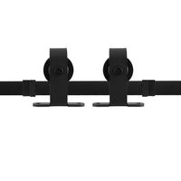 Schuifdeursysteem Mutka zwart 400 cm (2 x 200
