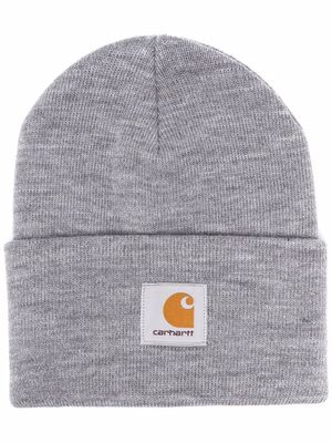 Carhartt WIP bonnet à patch logo - Gris