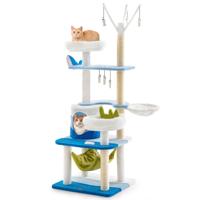 Kattenboom met Oceaanthema Krabpalen van Sisal Kennel Platform Hangmat Springplatforms Speelgoed Krabpaal voor Katten Binnenshuis