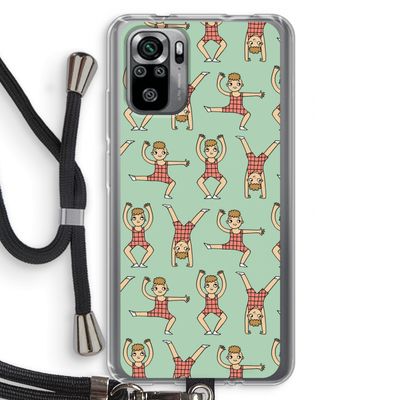 Gymboys: Xiaomi Redmi Note 10S Transparant Hoesje met koord