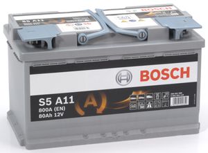 Bosch Silver auto accu S5A11 - 80Ah - 800A - aangepast voor voertuigen met start-stopsysteem S5A11