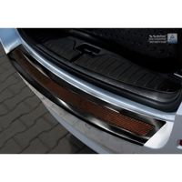 RVS Bumper beschermer passend voor 'Deluxe' BMW 5-Serie F11 Touring 2010-2016 Zwart/Rood-Zwart C AV244062