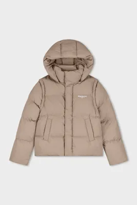 Equalité Societé 2 in 1 Puffer Winterjas Heren Lichtbruin - Maat L - Kleur: Lichtbruin | Soccerfanshop