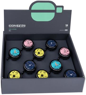 CONTEC kinder fietsbel "kid-a-ring" ct bell kid-a-ring display a 10 pcs