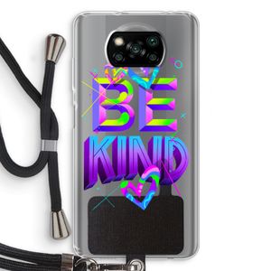 Be Kind: Xiaomi Poco X3 NFC Transparant Hoesje met koord