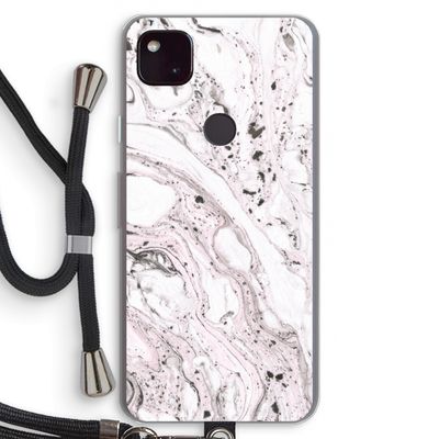 Mengelmoes: Pixel 4a 5G Transparant Hoesje met koord