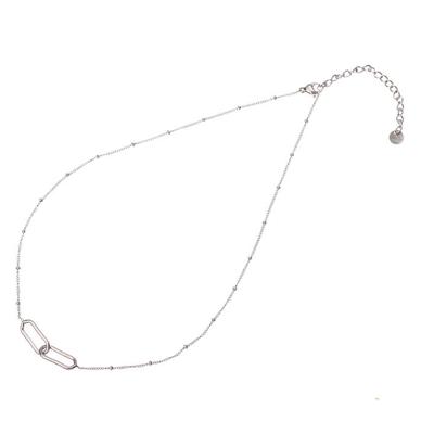Go Dutch Label Ketting met 2 Schakels Zilver