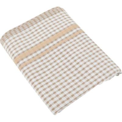 Handdoek, ft 50 x 70 cm, gewafeld, beige, pak van 3 stuks