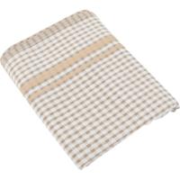 Handdoek, ft 50 x 70 cm, gewafeld, beige, pak van 3 stuks
