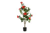 Decostar Hibiscus S plant 120 cm oranje
