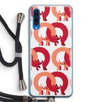 Dogs: Samsung Galaxy A50 Transparant Hoesje met koord Dogs: Samsung Galaxy A50 Transparant Hoesje met koord