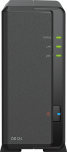 Synology DiskStation DS124 data-opslag-server NAS Desktop Ethernet LAN Zwart RTD1619B