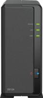 Synology DiskStation DS124 data-opslag-server NAS Desktop Ethernet LAN Zwart RTD1619B - thumbnail