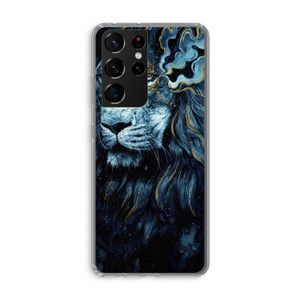 Darkness Lion: Samsung Galaxy S21 Ultra Transparant Hoesje