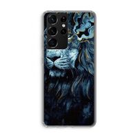 Darkness Lion: Samsung Galaxy S21 Ultra Transparant Hoesje