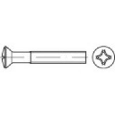 TOOLCRAFT TO-5431932 Bolverzonken schroeven M2,5 5 mm Kruiskop Phillips Staal Galvanisch verzinkt 2000 stuk(s)