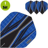 Pentathlon Pentathlon TDP Lux Vision Black Dartflights - Blauw