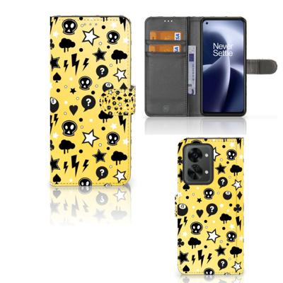 Telefoonhoesje met Naam OnePlus Nord 2T Punk Geel Telefoonhoesje met Naam OnePlus Nord 2T Punk Geel