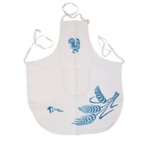 Schort voor kinderen in Katoen-linnen met traditionele blauwe Romagna patronen - Maatregelen 60x50 cm