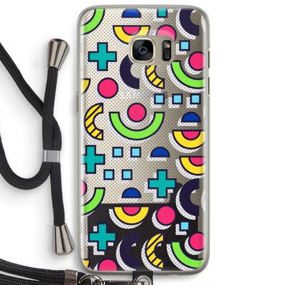 8-bit N°6: Samsung Galaxy S7 Edge Transparant Hoesje met koord