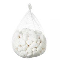 Decoratie stenen in het wit - 1x kilo - voor in een glazen vaas/potje/aquarium - mini steentjes