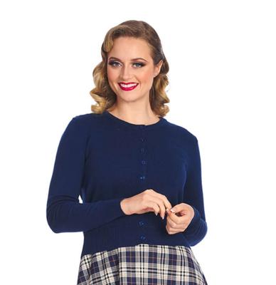 Banned Winter Storm Cardigan Navy-XL