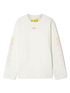 Off-White Kids t-shirt en coton à imprimé Arrow - Blanc