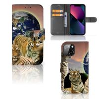 iPhone 13 Mini | Telefoonhoesje | Met pasjeshouder | Roofdieren