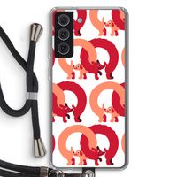 Dogs: Samsung Galaxy S21 FE Transparant Hoesje met koord