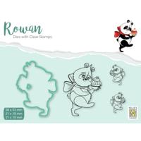 Nellie's Choice • rowan cutting die & clear stamp panda 4st.