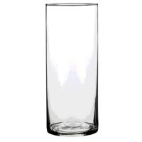 Mica Decorations Vaas - cilinder - helder glas - D12 x H25 cm - Bloemenvaas