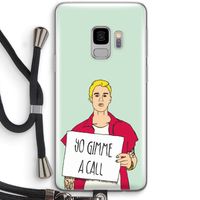 Gimme a call: Samsung Galaxy S9 Transparant Hoesje met koord Gimme a call: Samsung Galaxy S9 Transparant Hoesje met koord