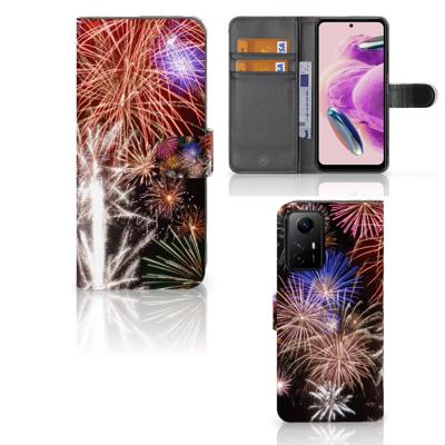 Xiaomi Redmi Note 12S | Wallet Case | met Pasjes | Vuurwerk