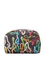 Seletti trousse de maquillage à effet peau de serpent - Noir Seletti trousse de maquillage à effet peau de serpent - Noir