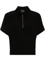 A.P.C. polo Roxy à col zippé - Noir