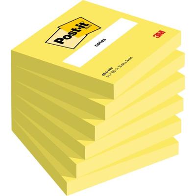 Memoblok post-it 654 76x76mm neon geel
