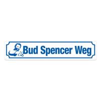 Bud Spencer Tin Sign Bud Spencer Weg 46 x 10 cm