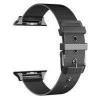 Milanese met gesp bandje - Zwart - Geschikt voor Apple Watch 38mm / 40mm / 41mm - thumbnail