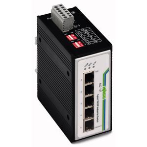 Wago 852-101 netwerk-switch Fast Ethernet (10/100) Zwart