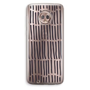 Moroccan stripes: Motorola Moto G6 Transparant Hoesje