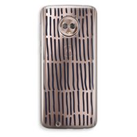 Moroccan stripes: Motorola Moto G6 Transparant Hoesje