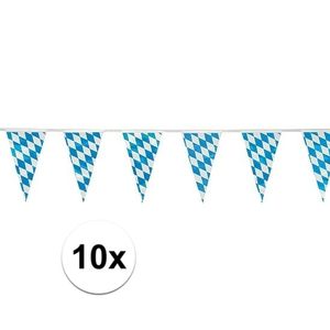 10x Oktoberfest vlaggenlijnen 10 meter   -
