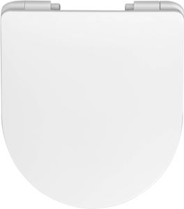 Saqu toiletbril met softclose en quickrelease 37,2x40,8cm wit