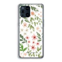Botanical sweet flower heaven: Oppo Find X3 Pro Transparant Hoesje