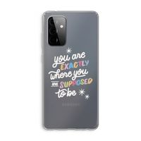 Right Place: Samsung Galaxy A72 Transparant Hoesje