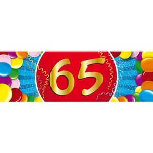 Leeftijdversiering 65 jaar sticker