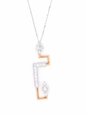 Yeprem collier en or 18ct serti de diamants - Argent