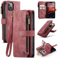 Caseme - iPhone 14 - Portemonnee hoes - Rood