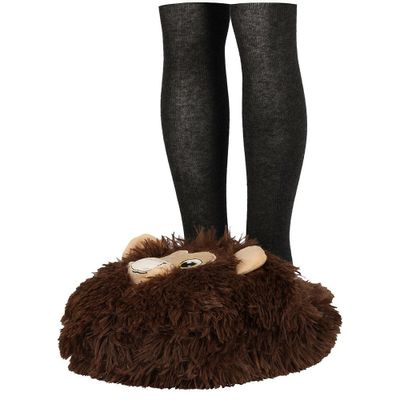 Grote voetenwarmer slof Aapje one size 30 x 27 cm One size - Grote voetenwarmer slof Aapje one size 30 x 27 cm One size -