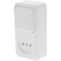 Q-LINK Wandcontactdoos en Wisselschakelaar - Kinderbeveiliging - Polarwit